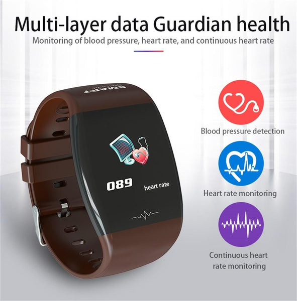 New Smart Watch Heart Rate Blood Pressure Monitor IP67 Waterproof Steps Calories Counter Sports Smartwatch