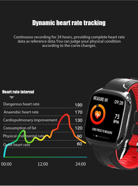New Smart Watch Color Screen Heart Rate Fitness Bracelet Sleep Blood Pressure Monitor Fitness Tracker