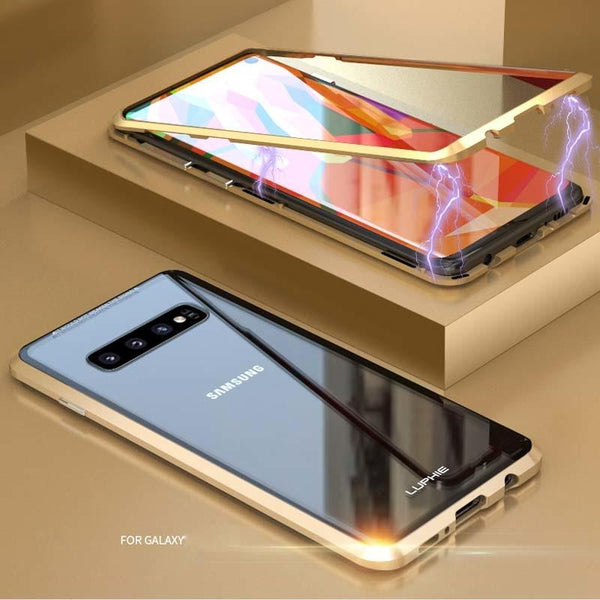 New Magnetic Phone Case Frame Cover Aluminum Metal Bumper Phone Case Coque For Samsung Galaxy S23 Plus Ultra Series