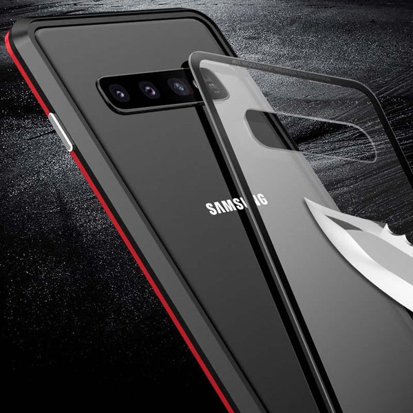 New Magnetic Phone Case Frame Cover Aluminum Metal Bumper Phone Case Coque For Samsung Galaxy S23 Plus Ultra Series