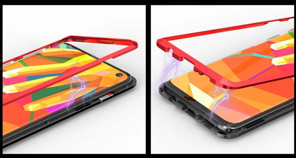 New Magnetic Phone Case Frame Cover Aluminum Metal Bumper Phone Case Coque For Samsung Galaxy S23 Plus Ultra Series