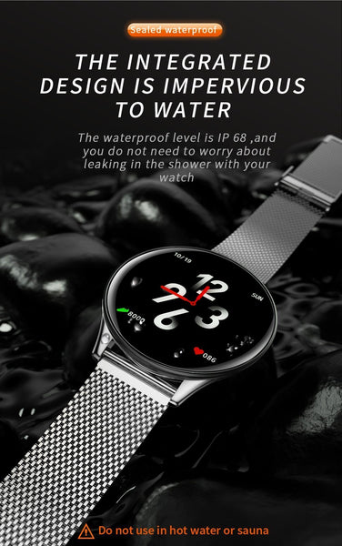 New Waterproof Bluetooth Smart Watch Heart Rate Blood Pressure Touch Screen Smartwatch For Android IOS