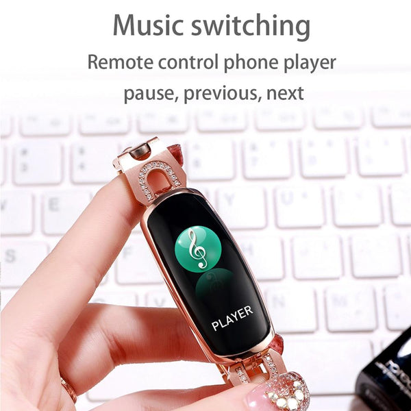 New Stainless Steel Smart Watch IP67 Waterproof Heart Rate Monitor Bracelet Smartwatch For Android iPhone