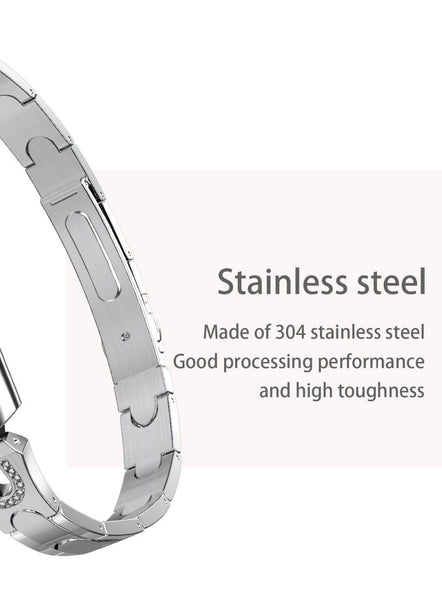 New Stainless Steel Smart Watch IP67 Waterproof Heart Rate Monitor Bracelet Smartwatch For Android iPhone