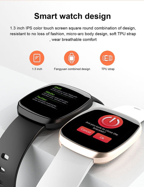 New Bluetooth Sport Smart Watch Men IP67 Waterproof Pedometer Heart Rate Monitor Call Reminder Smartwatch For ios Android
