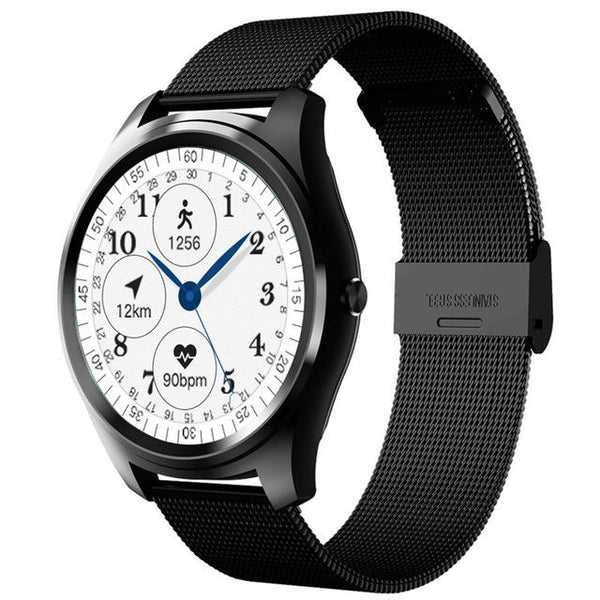 New Metallic Sport Smart Watch Men Heart Rate Blood Pressure Monitor Smartwatch for Android IOS