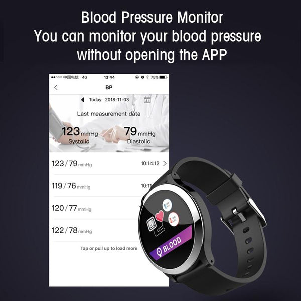 New Smart Watch Waterproof Blood Pressure Heart Rate Monitor Multi-Sport Mode Fitness Smartwatch