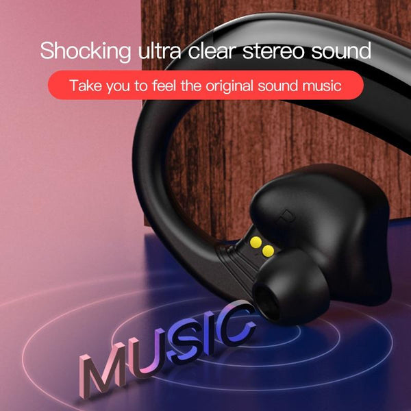 New TWS Wireless Bluetooth 5.0 Earphones Sport HIfI Headphones Ear Pods Wireless Headset Ear Hooks For iPhone Android
