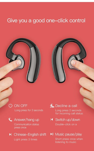 New TWS Wireless Bluetooth 5.0 Earphones Sport HIfI Headphones Ear Pods Wireless Headset Ear Hooks For iPhone Android