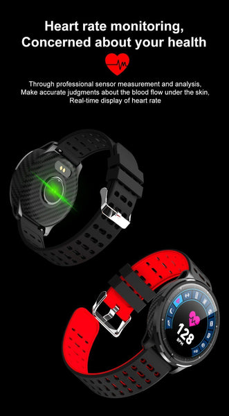 New IP68 Waterproof Smart Watch Heart Rate Blood Pressure Monitor Sport Activity Sleep Tracker For iPhone Android