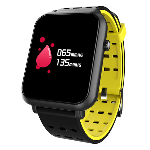 New Compact Heart Rate Monitor Smart Watch Waterproof Bluetooth Touch Screen Smart Watch For Android iOS