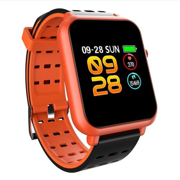 New Compact Heart Rate Monitor Smart Watch Waterproof Bluetooth Touch Screen Smart Watch For Android iOS
