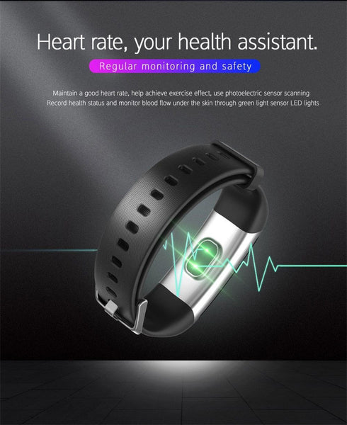 New Dynamic Fitness Tracker Smart Watch Heart Rate & Blood Pressure monitor Smart Bracelet For iPhone Android