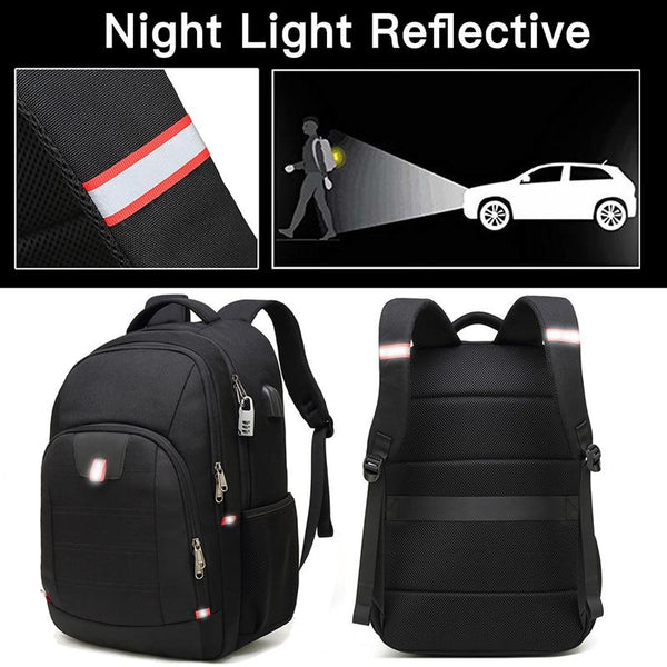 New Multifunctional Anti-Theft 17" Large Capacity Computer USB Charging Travel Backpack Mochilla