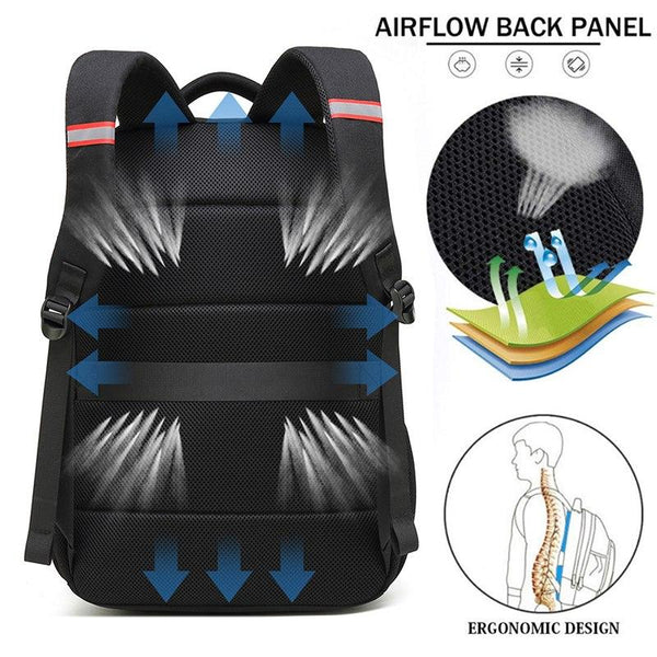 New Multifunctional Anti-Theft 17" Large Capacity Computer USB Charging Travel Backpack Mochilla