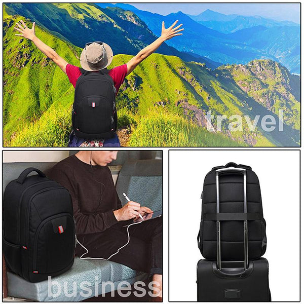New Multifunctional Anti-Theft 17" Large Capacity Computer USB Charging Travel Backpack Mochilla