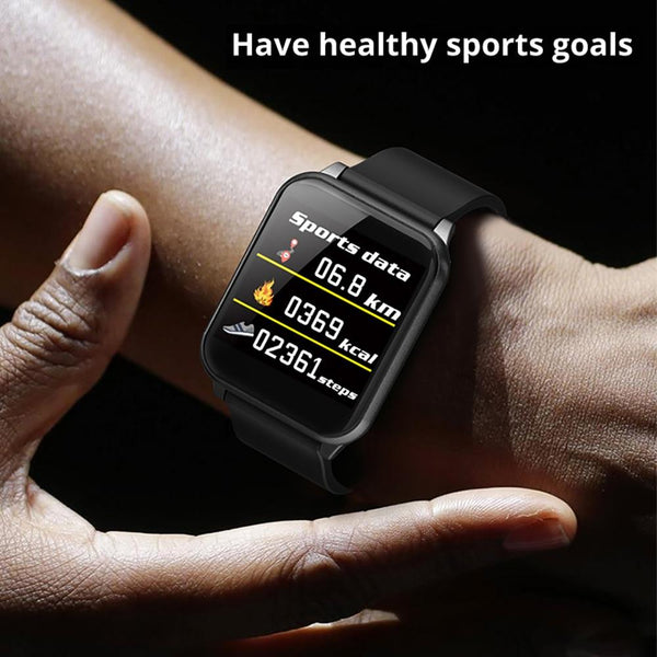New Smart Band 1.3" IPS Glass Screen IP67 Waterproof Sport Smartwatch Blood Pressure Fitness Tracker For iOS Android