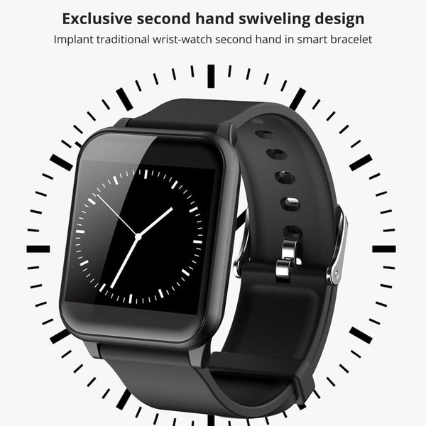 New Smart Band 1.3" IPS Glass Screen IP67 Waterproof Sport Smartwatch Blood Pressure Fitness Tracker For iOS Android
