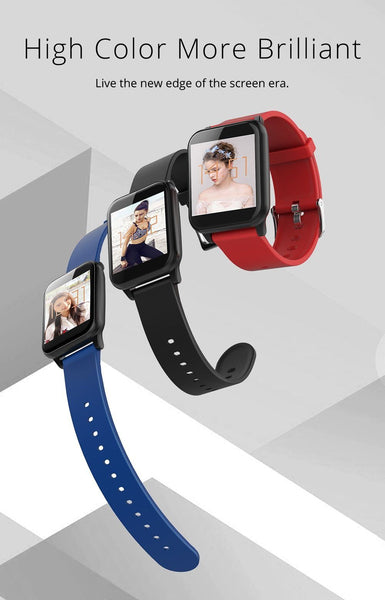 New Smart Band 1.3" IPS Glass Screen IP67 Waterproof Sport Smartwatch Blood Pressure Fitness Tracker For iOS Android