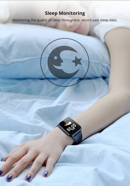 New Smart Band 1.3" IPS Glass Screen IP67 Waterproof Sport Smartwatch Blood Pressure Fitness Tracker For iOS Android