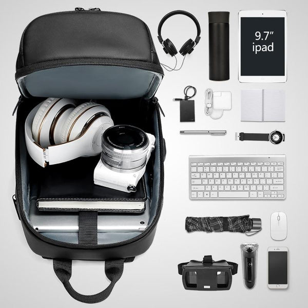 New 9.7" Capacity Cross-Body Chest USB Charging Water Repellent Shoulder Messenger Bag For Tablets iPad
