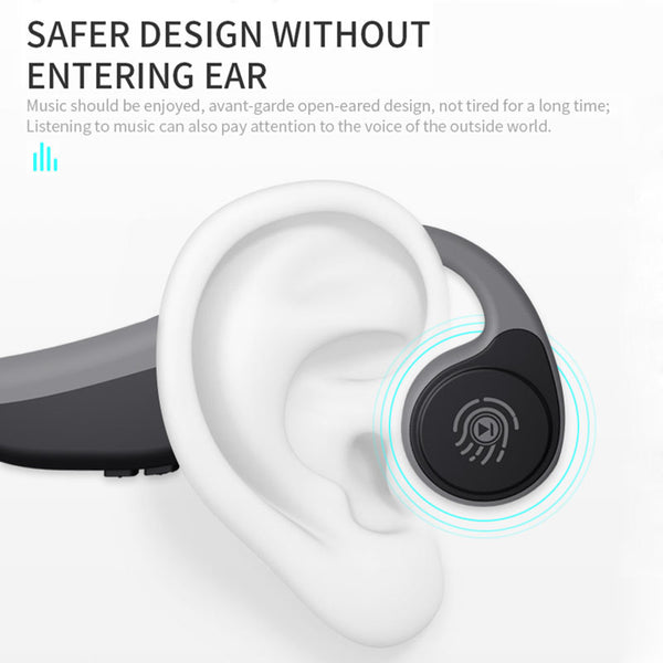 New Bluetooth 5.0 Bone Conduction Wireless Sports Earphones Handsfree Waterproof Earbuds Headset
