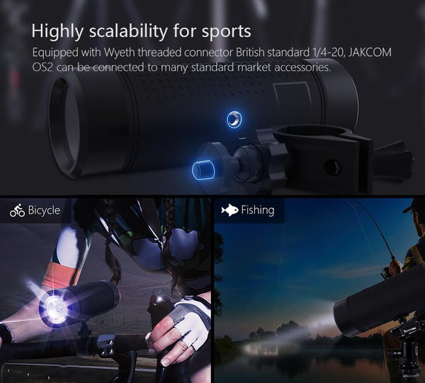 New 5200mAh Outdoor Wireless Bluetooth Waterproof Bicycle Portable Subwoofer Bass Speakers With LED Light Power Bank