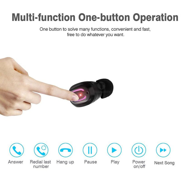 New Bluetooth 5.0 TWS Mini Wireless Earbuds Stereo Deep Bass Headset With Charging Box For iPhone Android
