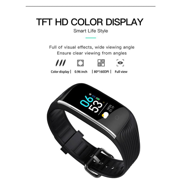 New Fitness Bracelet Sport Smart Band IP68 Waterproof Heart Rate Monitor GPS Smartwatch For Android IOS