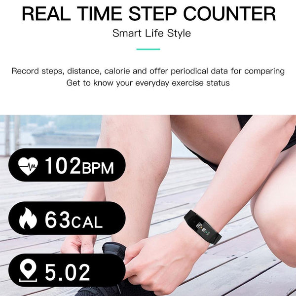 New Fitness Bracelet Sport Smart Band IP68 Waterproof Heart Rate Monitor GPS Smartwatch For Android IOS