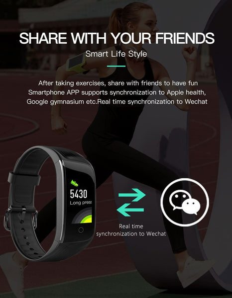 New Fitness Bracelet Sport Smart Band IP68 Waterproof Heart Rate Monitor GPS Smartwatch For Android IOS