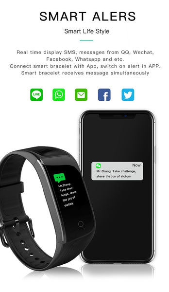 New Fitness Bracelet Sport Smart Band IP68 Waterproof Heart Rate Monitor GPS Smartwatch For Android IOS