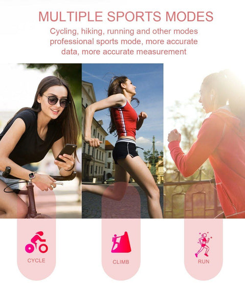 New Dynamic IP67 Waterproof Heart Rate Blood Pressure Oxygen Smart Watch Bracelet For Android iPhone