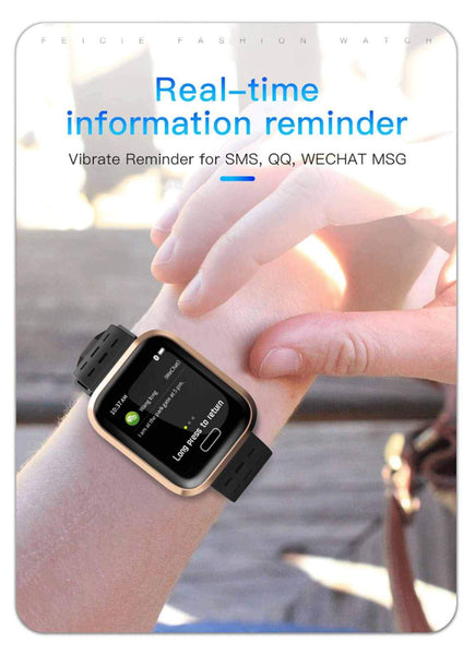 New Multi-Sport Heart Rate Blood Pressure Blood Oxygen Monitor Fitness Sport Smartwatch For Men Women