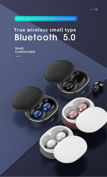 New TWS Mini Wireless Bluetooth Earphone Earbuds With Charging Box Sport Headsets For iPhone Android