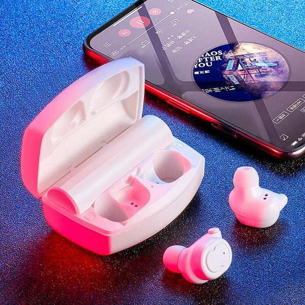 New True Wireless Bluetooth Waterproof Sport Stereo Earphones Headset Earbuds For iPhone Samsung Xiaomi