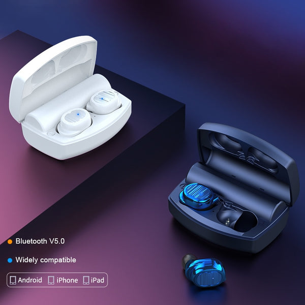 New True Wireless Bluetooth Waterproof Sport Stereo Earphones Headset Earbuds For iPhone Samsung Xiaomi