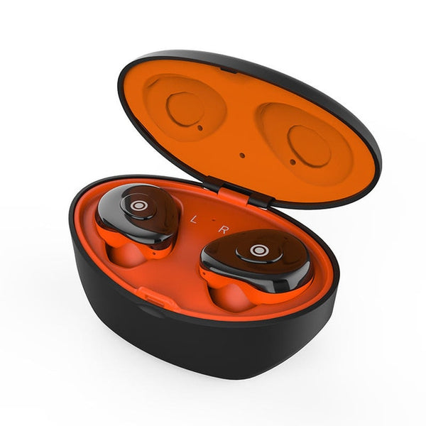 New TWS Graphene Bluetooth HiFi Stereo Auto Pairing Bilateral Call Wireless Earphone Headset With Charging Box