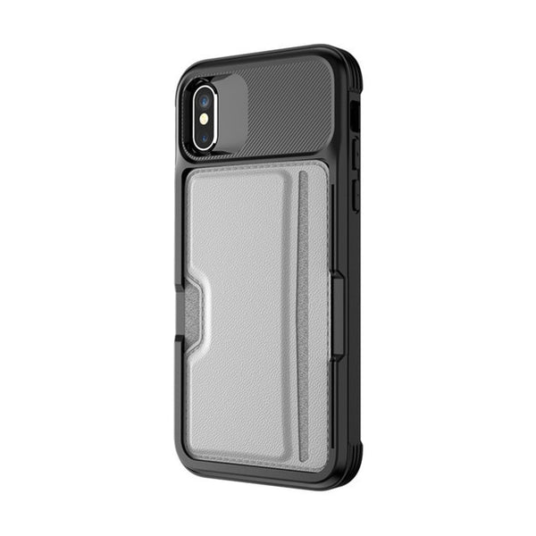 New Business Car Magnetic Card Holder Wallet Leather Flip Cover Case For iPhone X XR XS 11 Pro Max Samsung Galaxy S10 Series