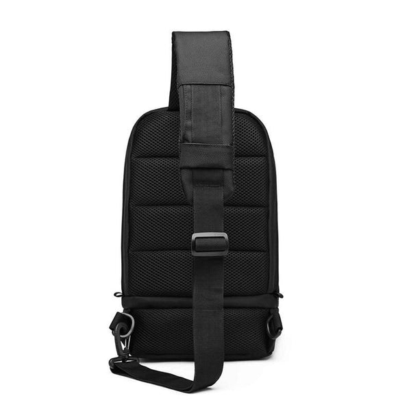 New Compact USB Charging Cross Body Anti-Theft Chest Messenger Bag For Men Women