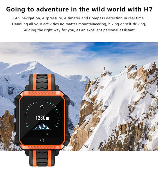 New Rugged Outdoor Waterproof GPS Android Wear 4G WIFI Bluetooth Sport Smartwatch For Android iPhone