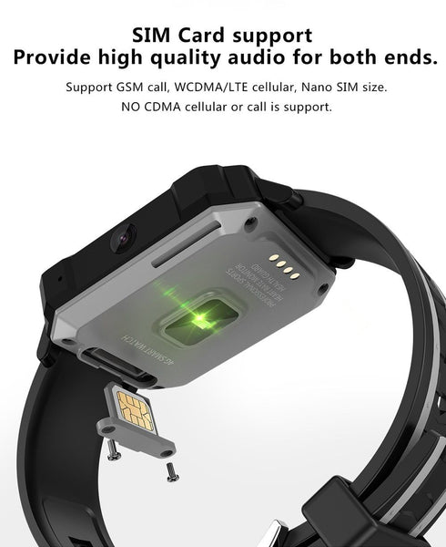 New Rugged Outdoor Waterproof GPS Android Wear 4G WIFI Bluetooth Sport Smartwatch For Android iPhone