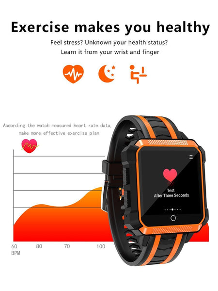 New Rugged Outdoor Waterproof GPS Android Wear 4G WIFI Bluetooth Sport Smartwatch For Android iPhone