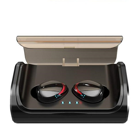 New TWS Bluetooth 5.0 True Wireless In-Ear Earbuds Deep Bass Stereo IPX6 Waterproof Sport Headset