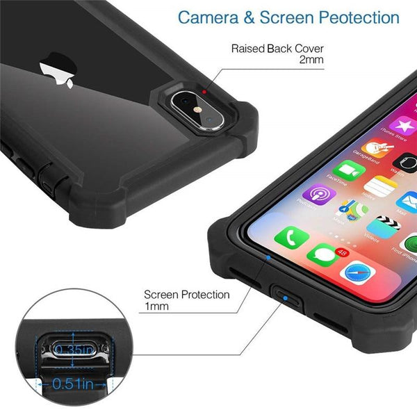 New High Quality Transparent Hybrid Rugged Anti-Shock Cover Case For iPhone X XS MAX XR