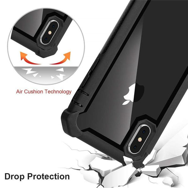 New High Quality Transparent Hybrid Rugged Anti-Shock Cover Case For iPhone X XS MAX XR