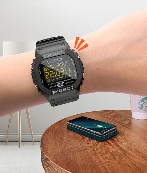 New Waterproof Rugged Sport Pedometer Digital Fitness Tracker Smartwatch For iPhone Android