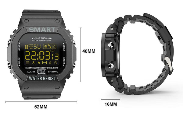 New Waterproof Rugged Sport Pedometer Digital Fitness Tracker Smartwatch For iPhone Android