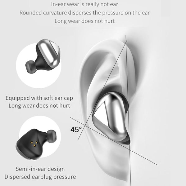 New HiFi 6D Stereo Bluetooth 5.0 TWS Wireless Headphones Earphones IPX6 Waterproof Headse Earphones