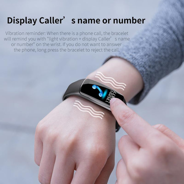 New IP67 Waterproof Heart Rate Fitness Tracker Smart Bracelet Watch For IOS Android